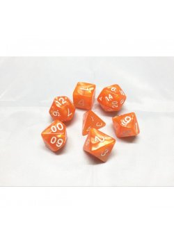 DICE 7-set: Orange Pearl (7)